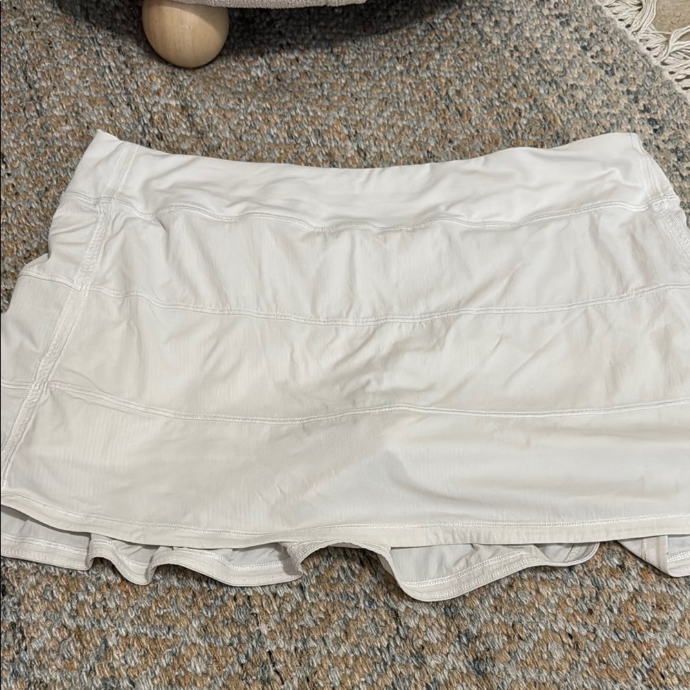 Lululemon white pace rival skort